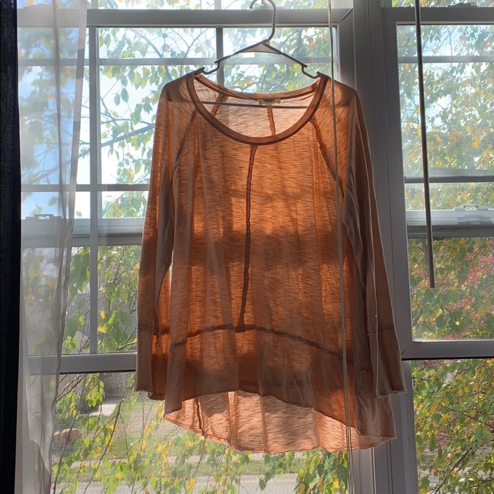 Light Pink Style & Co Seamed Shirt